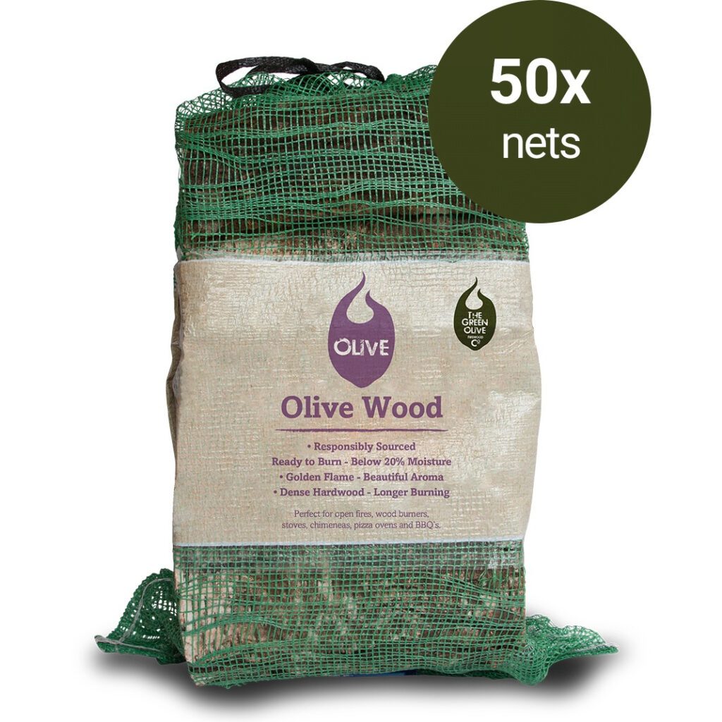 Green Olive Olive Firewood Logs 50 x 10kg Net Bags 5056771096068 2